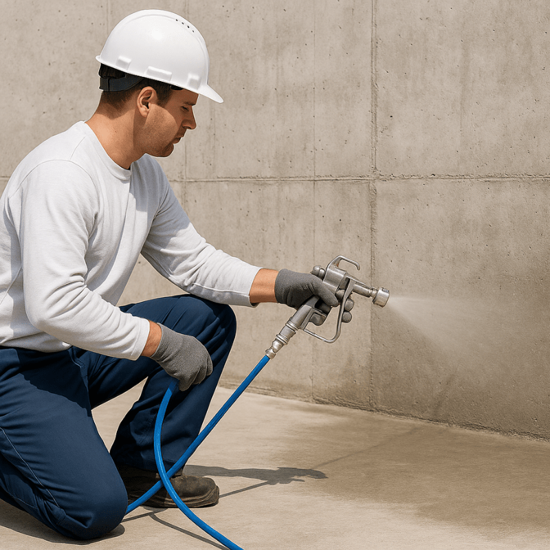 Aplicación del sellador nanométrico